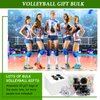 Siifert 390 Pcs Volleyball Party Favors Volleyball Team Gifts for Girls Women Include 30 Goodie Makeup Bags 30 Bracelet 30 Hair Ties 300 Sticker for Volleyball Sports Lovers Birthday Party Decoration