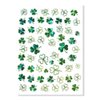 St. Patrick’s Day Nail Sticker Decals 4 Sheets Shamrock Luck of The Irish Green Nail Decals Self-Adhesive Nail Tips Decorations Lucky Clover Nail Design Stickers for Women Girls DIY Manicure