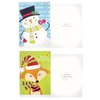 Christmas Happy Holiday Multicolor 6 Design Santa, Snowman, Polar Bear, Reindeer, Festive Characters, Colorful Greeting Cards with Envelopes - 36 Count, 5" x 7"