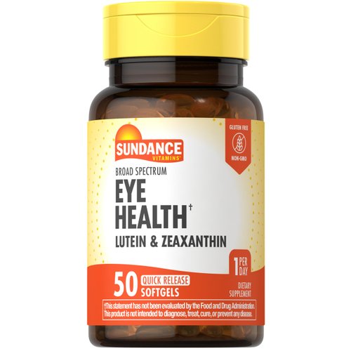 Sundance Lutein and Zeaxanthin Supplement | 50 Softgels | for Eye Health | Non-GMO and Gluten Free Formula