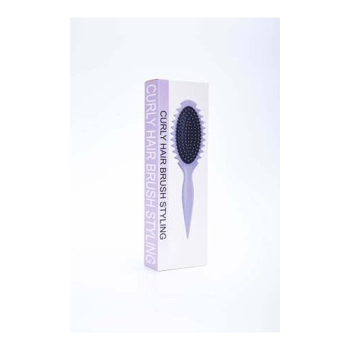 Generic Curl Defining Brush, Best Hair Brush Styling, Special wave Shaping Defining Curls for Women, men, child, best Bristle Hair Brush special Styling Brush for Detangling 2024(Purple Colore)