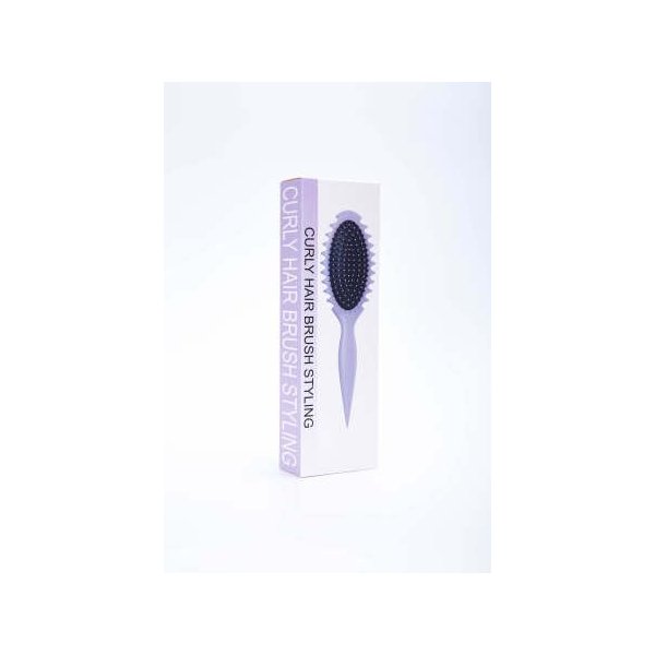 Generic Curl Defining Brush, Best Hair Brush Styling, Special wave Shaping Defining Curls for Women, men, child, best Bristle Hair Brush special Styling Brush for Detangling 2024(Purple Colore)