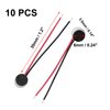 uxcell 10Pcs 6mm x 3.5mm 2-Wire Electret Condenser Microphone with 3.5mm Jack, High Sensitivity Stereo Mic for Recording Devices, Electronics, DIY Projects
