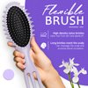 Curl Defining Hair Brush, Wet Hair Brush for Women and Men, Detangler Hairbrush for Wet & Dry Hair, Styling Brush for Curly Hair, Shaping and Defining Curls for Long/Wavy/Damaged Hair, Purple