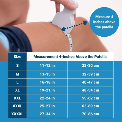 OrthoSleeve Compression Knee Brace/Sleeve for ACL, MCL, Injury Recovery, Meniscus Tear, knee pain, aching knees, patellar tendonitis & arthritis