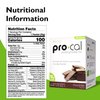 R-Kane Nutritionals Pro-Cal Pudding/Shake Mix, Low Fat Protein Shake Powder, Meal Replacement Shakes, Chocolate-Flavored Boost Drink, Kosher, 15g Protein, 7 Packets per Box