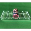 Yuanhe Clear Acrylic Poker Chip Tray with Cover-Holds 100 Chips ¡­