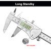 NORTOOLS Digital Caliper Measuring Tool,150mm/ 6” Stainless Steel IP54 Waterproof Electronic Micrometer Caliper with Large LCD Display for Jewelers, Woodworkers