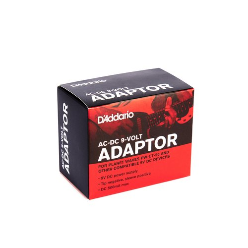 D'Addario Accessories Guitar Pedal Power Supply - DC 9V Power Cord - 9V Power Supply for Guitar Pedals - Pedalboard Power Supply - PW-CT-9V
