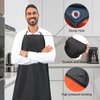 Surblue Waterproof Apron Chemical Resistant Work Safe Clothes (black)