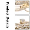 DA BODAN Womens Sparkly Rhinestone Crystal Clutch Bag Glitter Sequin Bridal Purse Evening Handbag for Wedding Party Prom
