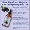 Natural Born Oils Black Raspberry Seed Oil, 16oz, Organic, Cold-Pressed, High in Ellagic Acid, Skin Moisturizer, Hair Health