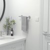 USHOWER Polished Chrome Hand Towel Bar, 9-Inch Towel Racks for Bathroom Wall-Mounted, SUS304 Stainless Steel Towel Rod (Total Length 12-Inch)