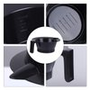 4pcs Hair Dye Bowl Salon Hair Color Bowl Mixing Bowls For Hair Color Hair Hair Dye Coloring (Black)