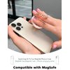 Doflyesky 2024 Upgrade Magnetic Phone Grip Compatible with MagSafe, Butterfly Phone Grip Holder Finger Kickstand for MagSafe, Adapter Ring for MagSafe Included (Rosegold White)