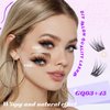 GAQQI Lash Clusters, Eyelash Clusters 120PCS C Curl Individual Lashes, Wispy Cluster Eyelash Extension 10-16mm Mixed Length, Natural Looking Cluster Lashes （GQ20, C Curl, 10-16mm)