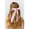 Bmobuo Hair Bows for Women Hair Ribbon for Girls Soft Satin Ribbon for Hair Double Layers Clips Pink Ribbon Coquette Hair Bows Pink Bows White Black Hair Bows