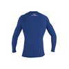 O'Neill Wetsuits Men's Basic Skins 50+ L/S Rash Guard, Pacific, S