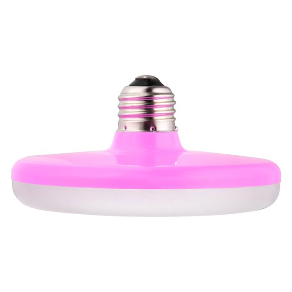 Sunlite UFO Pendant Fixture LED Light Bulb, 11 Watt, (50W Equivalent), 800 Lumens, Medium (E26) Base, Pink Housing, 30K-Warm White
