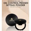 ANECOES Matte Pressed Powder Makeup Breathable Flawless Foundation 2 Colors, Face Setting Powder Oil-control Moisturizing Non-Sticky,Waterproof Long Lasting Finishing Powder(#02 Fair)