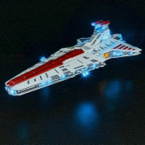 YEABRICKS LED Light for Lego-75367 Star Wars Venator-Class Republic Attack Cruiser Building Blocks Model (Lego Set NOT Included)