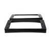 Guyker Curved Bottom Metal Humbucker Pickup Mounting Ring Set - Bridge and Neck Pickups Cover Frame Replacement Compatible with Les Paul LP Style Electric Guitar or Precision Bass(2PCS, Black)
