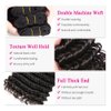 Deep Wave Bundles with Frontal 13x4 Lace Frontal With Bundles 100% Unprocessed Virgin Human Hair 4 Bundles With HD Frontal Brazilian Hair Extensions Natural Color (10 10 10 10+10)