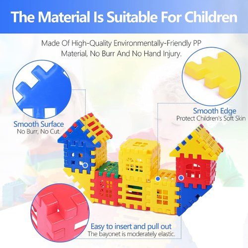 Interlocking Building Blocks – 70-Piece Kids for Toddlers and Kids – Fun and Educational Toy Building Set for Skill Development, Educational Conventional Toys Gift for Boys Girls57