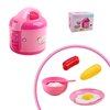 Vokodo Kids Rice Cooker Compact Size Kitchen Playset with Food Pieces Pretend Play Chef Appliances Early Learning Preschool Cooking Toy Battery Operated Great Gift for Children Boys Girls Toddlers
