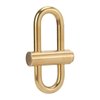 Mrisata Brass Lock Keychain Brass Lock Clip Key Holder Lock Clip Buckle Keychain Brass Lock Clip Keychain Brass Lock Keychain Smal Oval Slide Locking Snap Lock Clip Buckle Carabiner Key