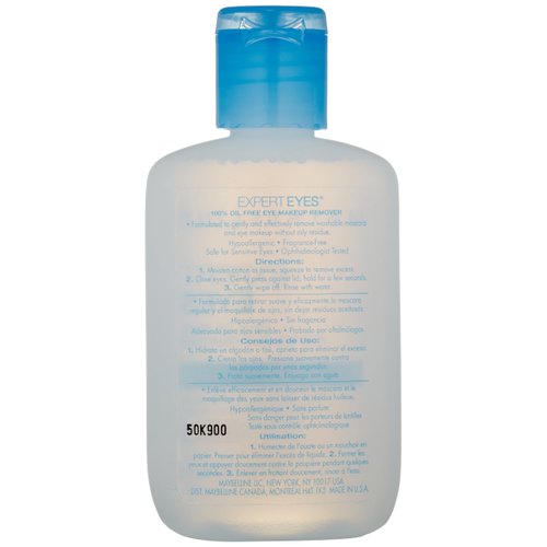 Maybelline Expert Eyes Oil-Free Eye Makeup Remover, For Washable Eye Makeup, 2.3 fl. oz.
