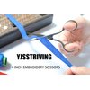 YJSStriving 4 Inch Pointed Tip Precision Scissors Small Embroidery Scissors Stainless Steel Detail Shears Tiny Sewing Scissors Thread Scissors for Needlework, Crafting, Yarn Thread Cutting
