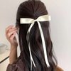 Aimin Hair 10pcs Satin Hair Bows Clips For Women and Girls, Hair Ribbon Hair Bows With Long Tail (Mixed 4 color)