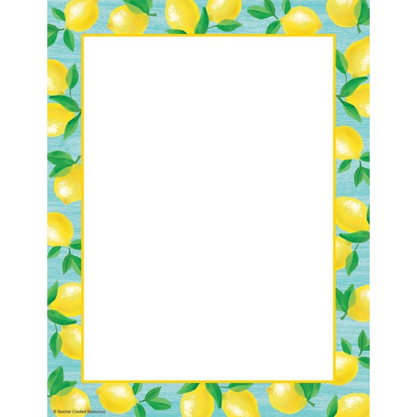 Teacher Created Resources Lemon Zest Computer Paper, 8.5" x 11", 50 Sheets