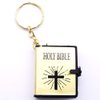 AMOR PRESENT FREESOOTH Bible Keychain, 12 PCS Miniature Real Bible Key Chains Handbag Pendant Xmas Gift with Magnifying Glass