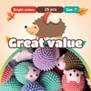 Hedgehog Toy Figurines - Wild Life Animal Figures 25 Pcs - Figurines Party Favors for Kids - Cake Toppers – Woodland Decoration Playset - Cognitive Toys