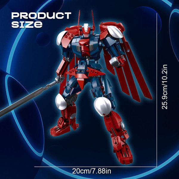 DAHONPA Krypton Transforming Mech Robot Building Blocks Set, Assembly Robot Model Kit 538+ pcs, Cool City MechWarrior Toy, Christmas Birthday Gifts for Adults and Kid