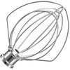 K5A Stainless Steel 6-Wire Whip Attachment for KitchenAid Bowl-Lift Mixer 5 Quart Bowl, Stainless Steel Whisk Replacement for Kitchen Aid Mixer, Dishwasher Safe, Egg Heavy Cream Beater.