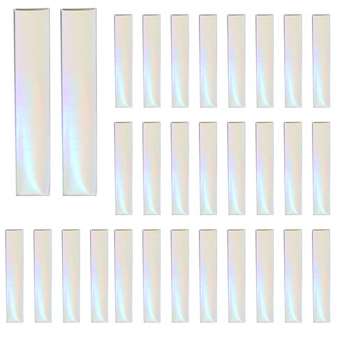 COSIDEA 50 pieces silver lip gloss box 20x20x110 mm mascara tube packaging lipgloss paper box