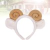 PRETYZOOM Spiral Hair Ties Plush Goat Sheep Hair Bands Plush Sheep Headband Sheep Horn Ear Headband Cartoon Animal Headband Hair Styling Party Favors (Yellow) Womens Hats Winter Womens Headbands