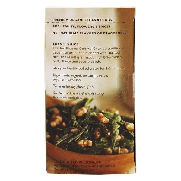 Numi Teas Tea Rice Green, 18 ct