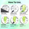 SUPWEE Neon Cat Eye Gel Nail Polish, 6 Colors Magnetic Gel Nail Polish Summer Colors Green Yellow Hot Pink Gel Nail Polish with Magnetic Soak Off UV Lamp Perfect for Nail Art & DIY Manicures at Home