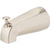 EZ-FLO 5-3/8 Inch Zinc Bath Tub Diverter Spout, 1/2 Inch IPS Pipe, Brushed Nickel, 15080