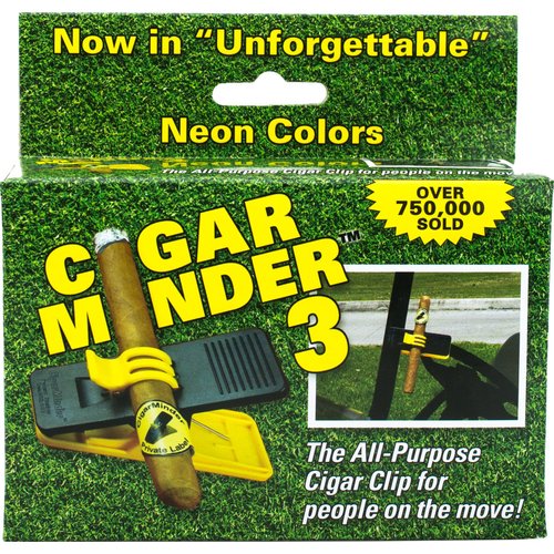 Cigar Minder Clip - All Purpose Cigar Holder (Yellow)