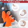 Elcoho 72 Pieces 2 Inch Fake Snow Fight Ball Artificial Snow Toss Ball Fake Winter Snow Fight Ball Fluffy Fun Stress Toys for Xmas Party Supplies Winter Snowball Fight Games Indoors