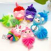 MURRI&MURRDI 4 Pcs Bath Loofah for Kids Bath Sponge, Lovely Animal Body Scrubber Kids Toddler Body Loofah Cute Cartoon Kids Bath Pouf Mesh Loofah Sponge for Children Shower 55g (4 Cartoon B)