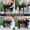 ibasenice Dollhouse Mini Bedside Table - 2 PCS Christmas Dollhouse Closet Tiny Home Dollhouse Accessories Sleeping Cabinet Vintage Micro Scene Wooden Crafts Furniture