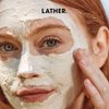 LATHER White Clay Mask | Face Mask | Deep Pore Cleansing Face Mask | For Combination, Oily & Acne-Prone Skin | Clay Mask | Facial Skin Care Products | Beauty Products | Self Care | 4 Oz