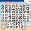 Hohamn Monster Truck Temporary Tattoos for Kids, 10 Sheets Monster Truck Temporary Tattoos for Boys Birthday Party Supplies Gifts Decoration