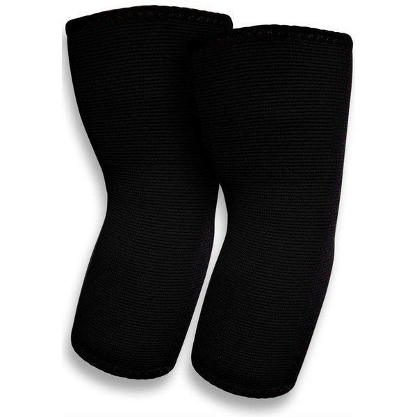 SB SOX Compression Elbow Brace (Pair) – Great Support, Stays in Place – for Tennis Elbow, Tendonitis, Arthritis, Golfers Elbow – Perfect for Weightlifting, Sports, Any Use (Solid - Black, Medium)